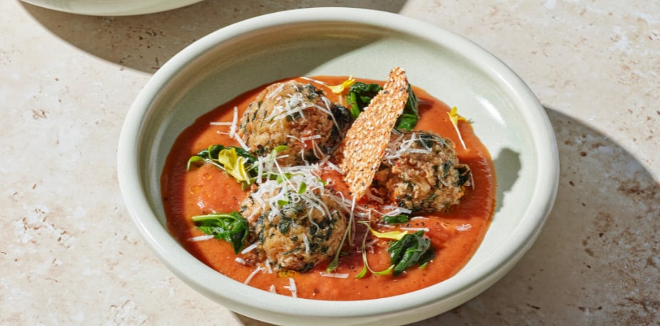 Malfatti de Millet Sauce aux Légumes Fumés – - Recette