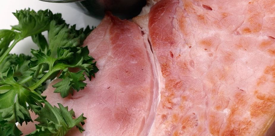 Jambon grillé sauce moutarde fumée et pommes grenailles – - Recette