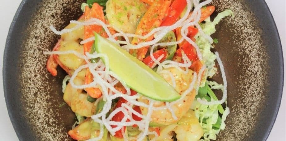 Poêlée de Crevettes Ananas Coco – - Recette