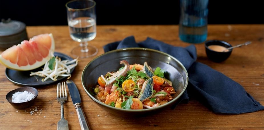 Salade de Pomelo et Maquereaux Grillés – - Recette