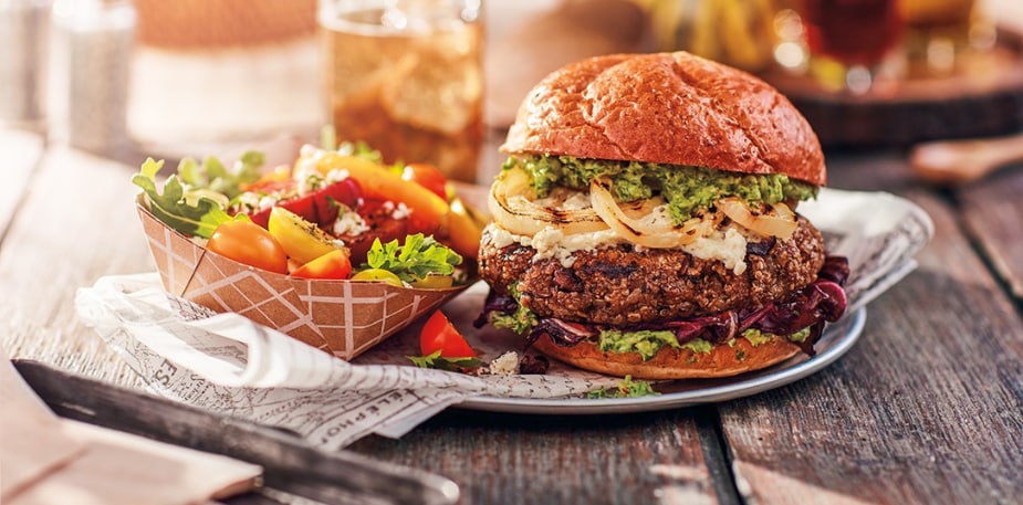 Burger aux haricots noirs – - Recette