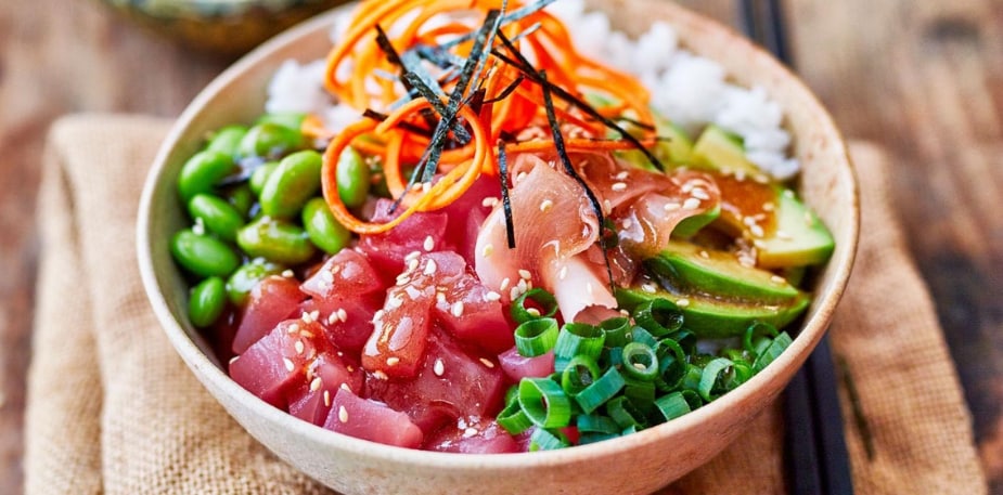 Poké bowl avec thon et mayonnaise shichimi – - Recette