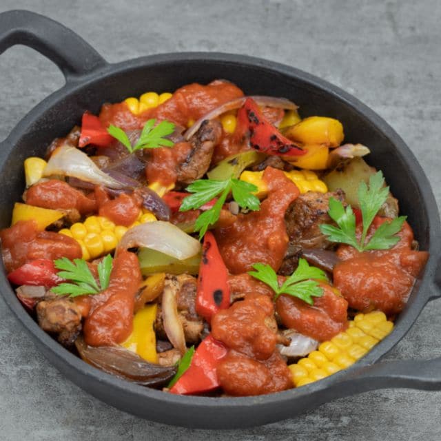 Emincé de porc tex mex