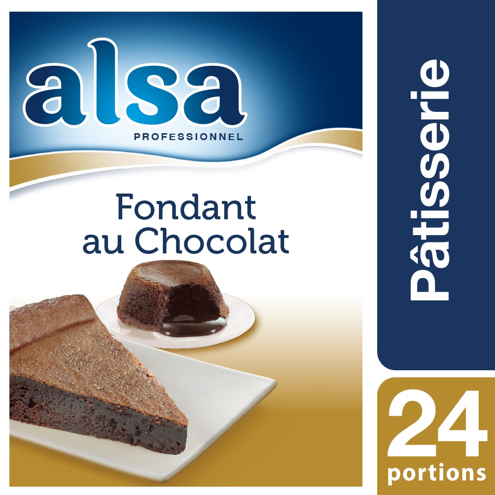 Alsa Fondant au Chocolat 1,04kg 24 portions - Faites de chaque jour un régal avec les Pots de Crème Alsa !