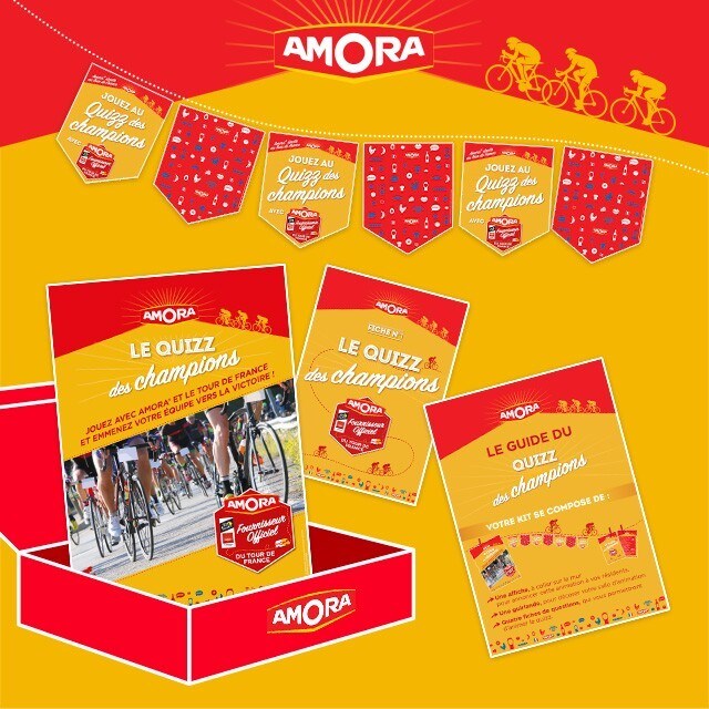 Animer votre établissement sur le thème du Tour de France avec Amora ! 