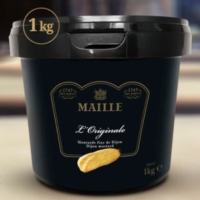 La moutarde Maille dans un nouveau format 1 kg, spécialement conçu pour les restaurateurs